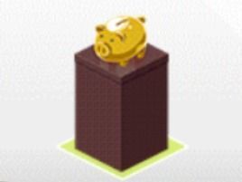 【デレステ・ルームアイテム】豚の貯金箱（ゴールド）